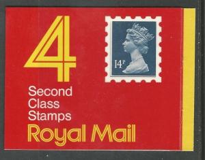 Great Britain  # BK295  56p Machin WINDOW P (1) Mint NH