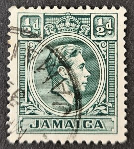 Jamaica 1938 SG121 used KGVI 0.5d