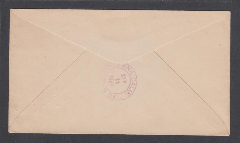 US Sc 684  on 1934 cover, black 76 Fancy Cancel of Seventy-Six, Kentucky