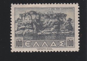 Greece 444 Pantokratoros Monastery and Port 1942