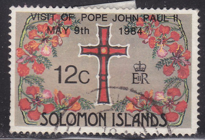 Solomon Islands 519 Flowers Around The Cross O/P 1984