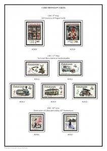 CZECHOSLOVAKIA 1918-1992  PDF(DIGITAL) STAMP ALBUM PAGES