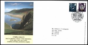 Great Britain Wales 44-45 Typed FDC