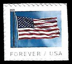PCBstamps  US 5345 BK Sgl {55c}Flag, MNH, (1)