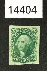 MOMEN: US STAMPS # 15 IMPERF USED LOT #14404
