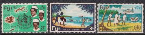 Fiji 1968 QE2 Set WHO 20th Anniversary MM SG 388 - 390 ( D1100 )