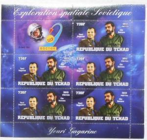 TCHAD CHAD SHEET GAGARIN SOVIET SPACE EXPLORATION GUEVARA