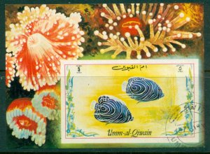 Umm al Qiwain 1972 Mi#MS58 Marine Life, Fish MS CTO