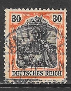 Germany 85: 25pf Germania, perfin, used, F-VF