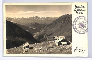 AUSTRIA Postcard *GERARERHÜTTE* St Jodok GB Epsom 1953 Mountaineering WX348