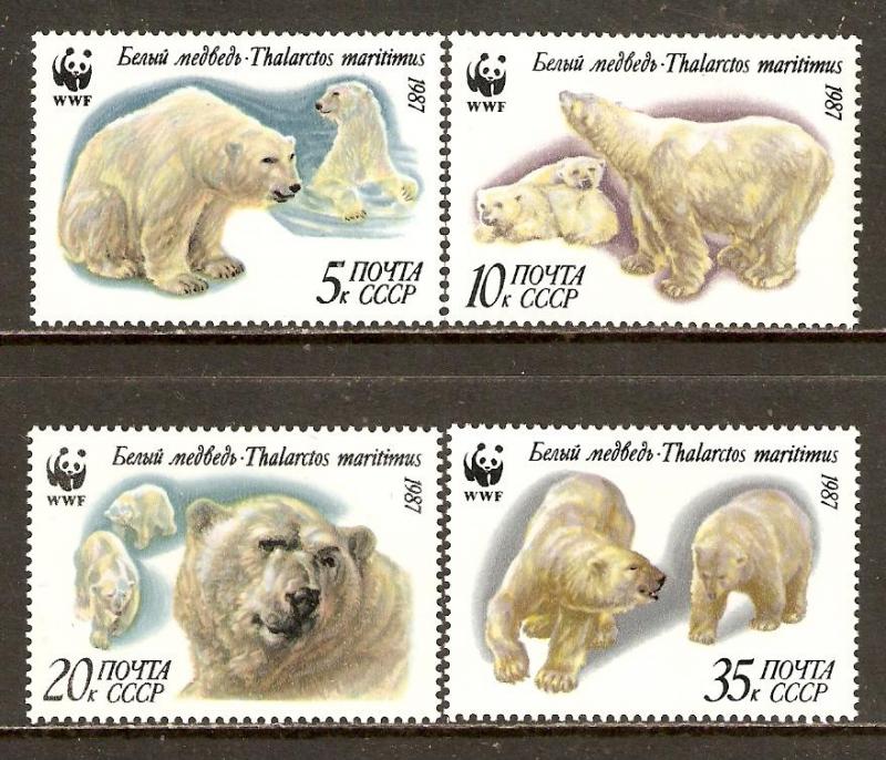 Russia   #5541-44  MH set (1987)  c.v. $2.20