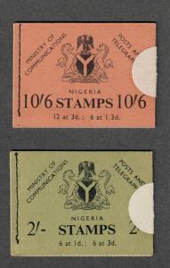 Nigeria SG#sB10+sB11 M/NH, Complete Booklets, Broken Seals