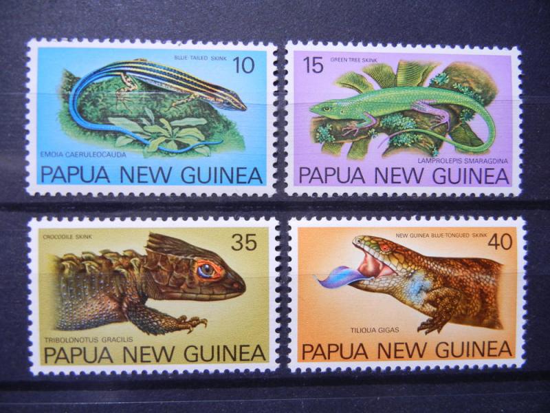 Papua New Guinea 1978 Lizards