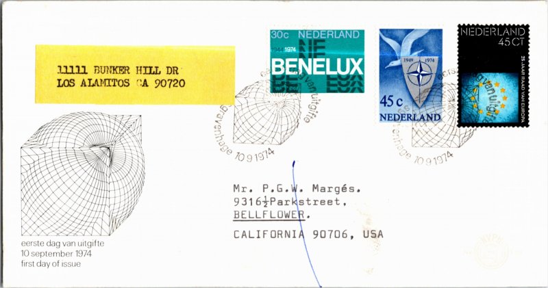 Netherlands, Worldwide First Day Cover