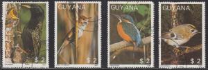 Guyana 1865a-d  Birds 1988