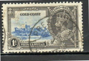 GOLD COAST #108  1935  1p SILVER JUBILEE    F-VF  USED  a