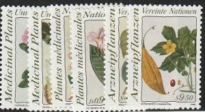 1991 United Nations Sc#101-02,575-6,185-87  NY, G,V    Medicinal Plants MNH