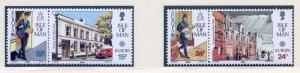 1990 Isle of Man SG438/SG441 Post Office Buildings Set Unmounted Mint