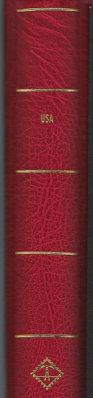 US LIGHTHOUSE HINGELESS PAGES 2000-04/2005-09 RED BINDER -NO DUST COVER GOLD USA