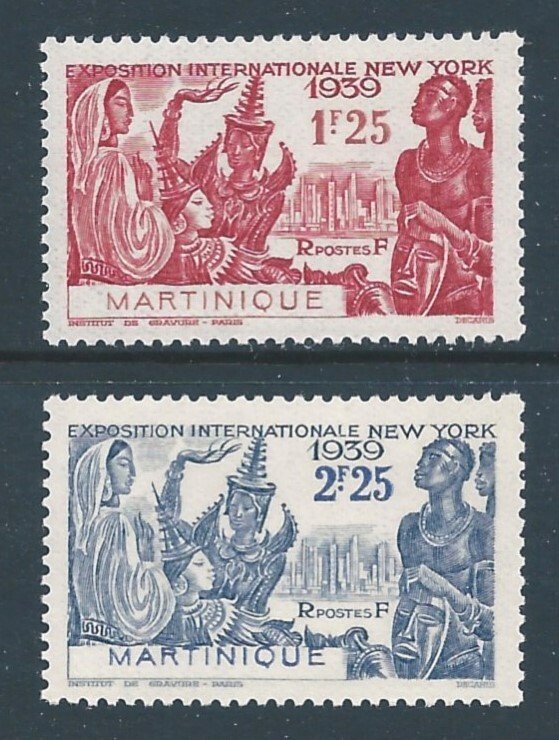 Martinique #186-7 NH New York World's Fair Issue