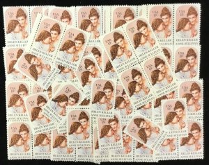 1824     Helen Keller/Anne Sullivan   100 MNH  15 cent stamps.   Issued in 1980.