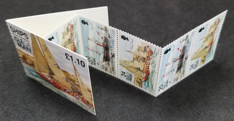 Isle Of Man Definitives Ships 1993 Sailing Boat Transport £1.10 (booklet) MNH