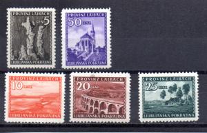 Yugoslavia - Ljubljaba N55-N59 MH