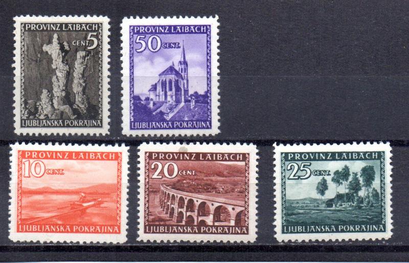 Yugoslavia - Ljubljaba N55-N59 MH