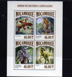 MOZAMBIQUE #2973 2013 DINOSAURS MINT VF NH O.G M/S