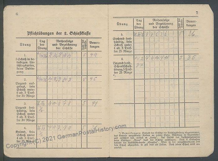 3rd Reich Germany 1936 Soldatenbund Soldiers Club  Shooting Book Kleinkal 106724