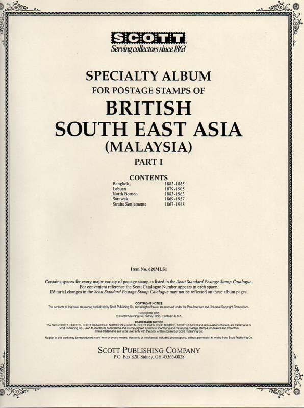 Scott Specialty Album pages for Br S E Asia part 1 