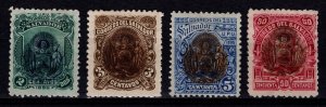 El Salvador 1895 Coat of Arms Optd., Part Set [Unused]