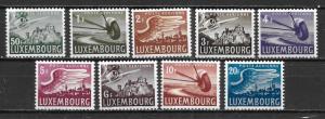 Luxembourg C7-15 Airmails set MNH