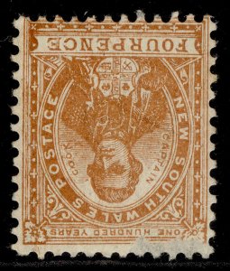 AUSTRALIA - New South Wales QV SG338, 4d orange-brown, M MINT. Cat £15. WMK INV