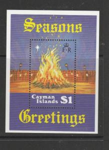 Cayman Islands 1984 Xmas Minisheet UM/MNH SG MS604