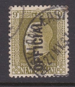 NEW ZEALAND GV 9d OFFICIAL sound used - SG cat c£38........................B4613