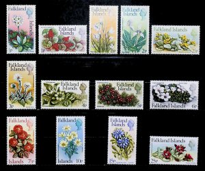 1971 British Colony Falkland Islands Flowers MH* Full Set A23P21F12372-