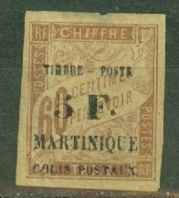 GK: Martinique Q1 mint faded gum or no gum CV $550