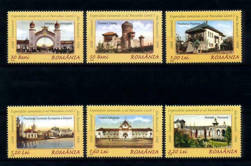 [101081] Romania 2006 National exhibition architecture postcards  MNH