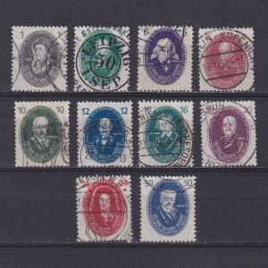 GDR GERMANY 1950, Mi# 261-270, CV €150, Academy of Science, Used