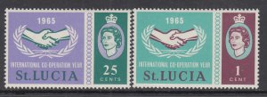 St Lucia 199-200 MNH VF