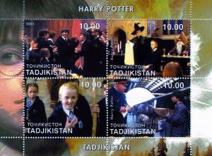 Tajikistan 2001 HARRY POTTER Sheet (4) Perforated Mint (NH)