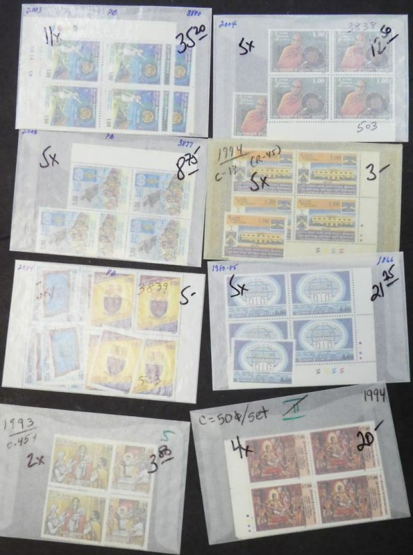 EDW1949SELL : SRI LANKA Very clean, all VF MNH collection of ALL CPLT SETS & S/S