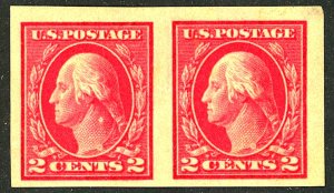 U.S. #384 MINT PAIR OG HR