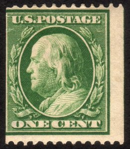 1908, US 1c, Franklin, MH, Sc 348