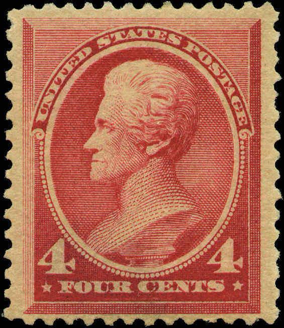 1888 US #215 A58 4c Mint Original Gum Stamp Catalogue Value $180