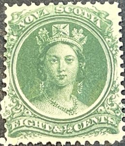 NOVA SCOTIA # 11-MINT NEVER/HINGED---SINGLE---GREEN---1860-63