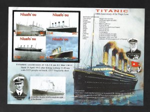 Niuafo' ou 2012 - MNH - Souvenir Sheet - Scott #288