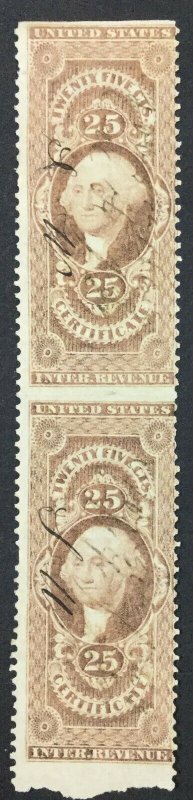 MOMEN: US STAMPS #R44b PAIR REVENUE USED LOT #46678