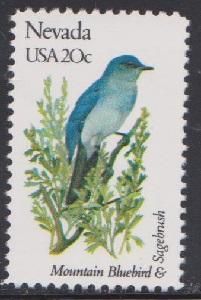 1980 Nevada Birds and Flowers F-VF MNH single